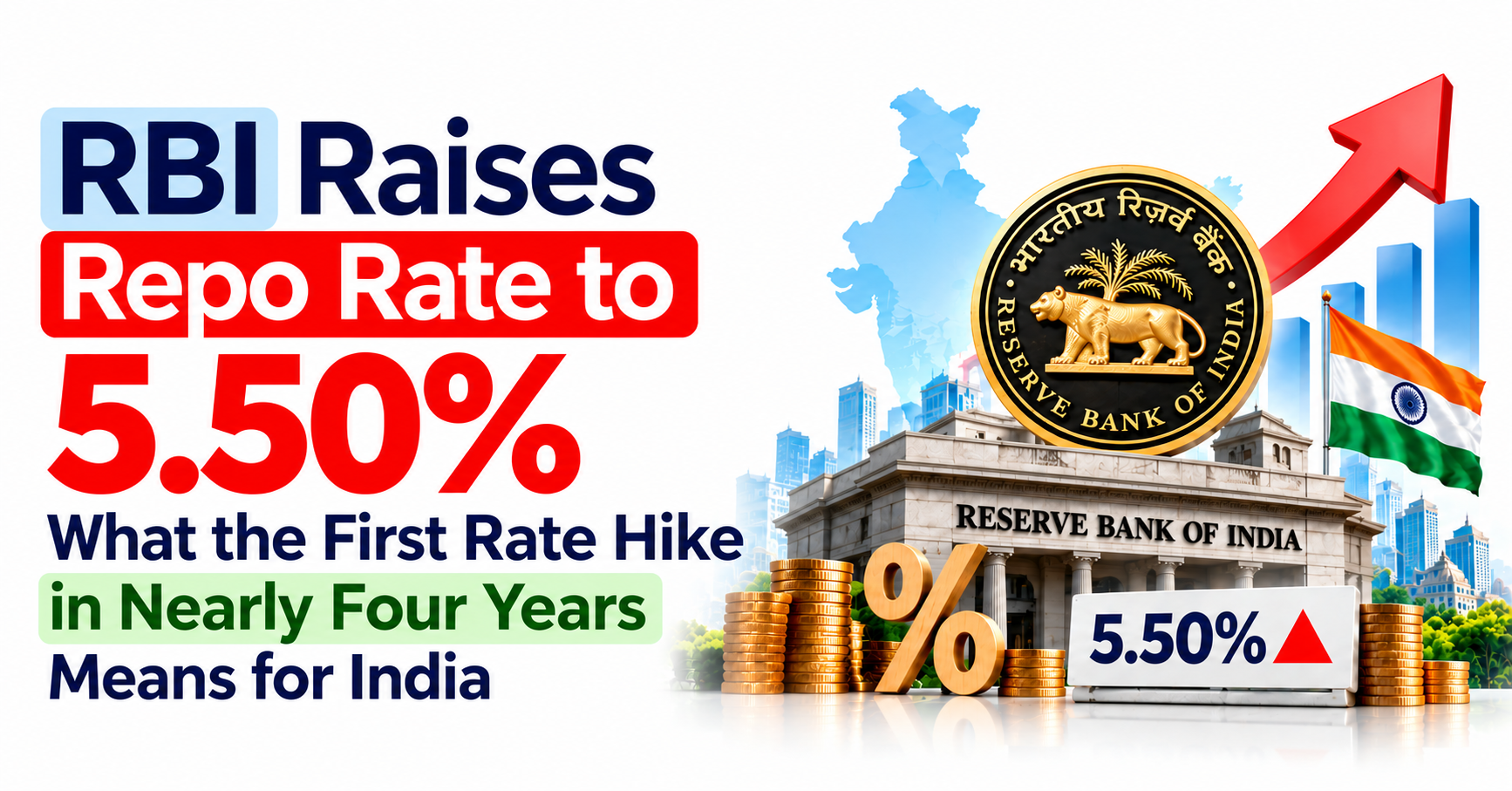 RBI Raises Repo Rate to 5.50%: What the First Rate Hike in Nearly Four Years Means for India
